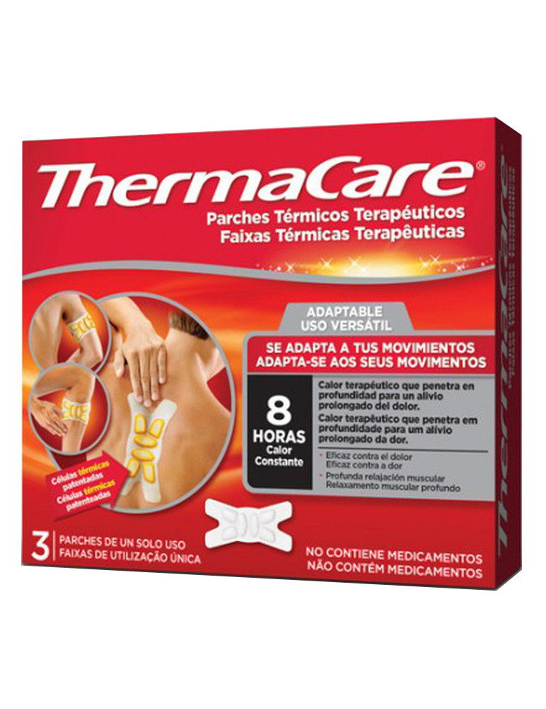 THERMACARE PARCHE TERMICO TERAPEUTICOS SPORT 3 PARCHES