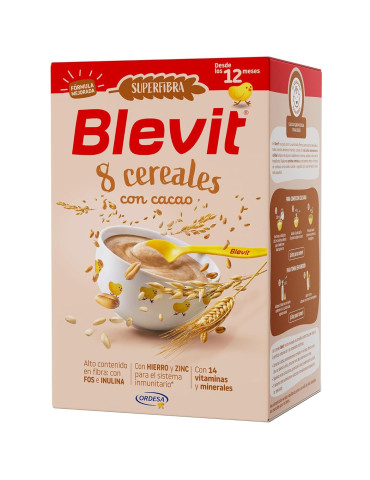 BLEVIT SUPERFIBRA 8 CEREALES Y CACAO 500G