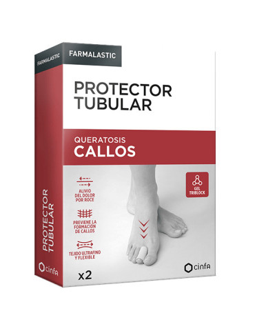 PROTECTOR TUBULAR CALLOS FARMALASTIC 2 UNIDADES TALLA UNICA