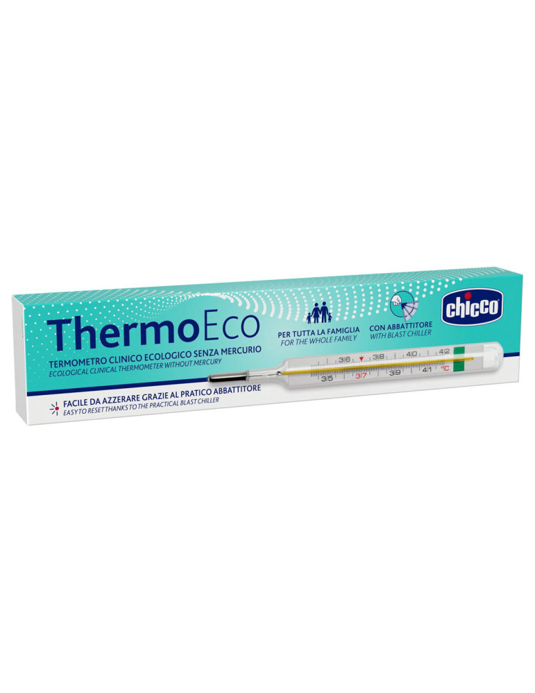 TERMOMETRO CLINICO SIN MERCURIO CHICCO THERMOECO 1 UNIDAD