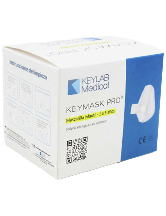 MASCARILLA INHALACION KEYMASK PRO INFANTIL 1 A 5 AÑOS  1 UNIDAD TALLA M