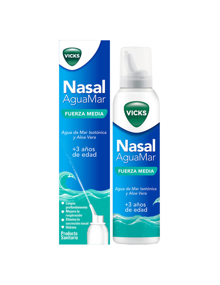 VICKS NASAL AGUA DE MAR MEDIO 120 ML