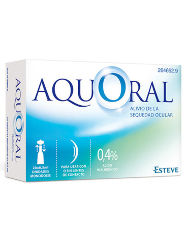 AQUORAL 0,4% 0,5 ML 20 MONOD