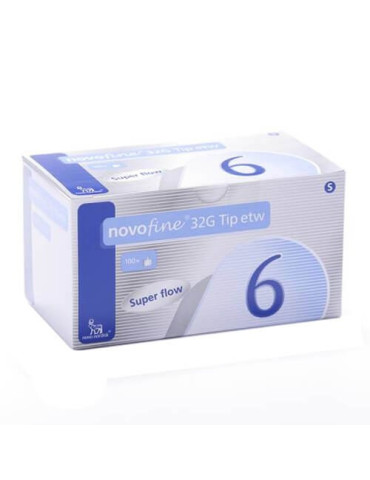 NOVOFINE 32G 6MM 100 AGUJAS