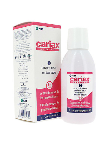 KIN CARIAX GINGIVAL COLUTOR 250 ML CLORHEX 0.12%