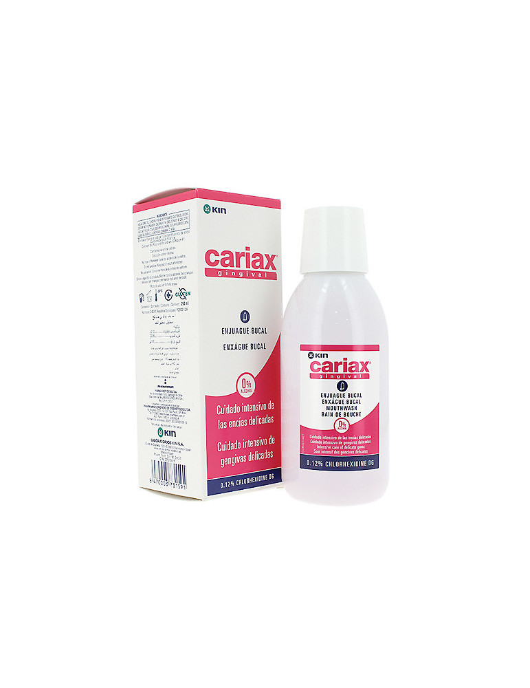 KIN CARIAX GINGIVAL COLUTOR 250 ML CLORHEX 0.12%