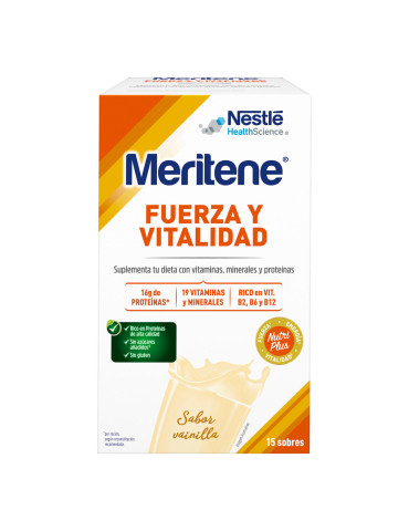 MERITENE VAINILLA INSTANT 15 SOBRES