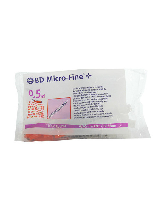 BOLSA JERINGAS BD INSUL 0,5 ML 30 X 8
