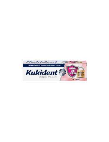 KUKIDENT PRO PLUS BARRERA ANTICOMIDA CREMA ADH SIN SABOR 40 G 2