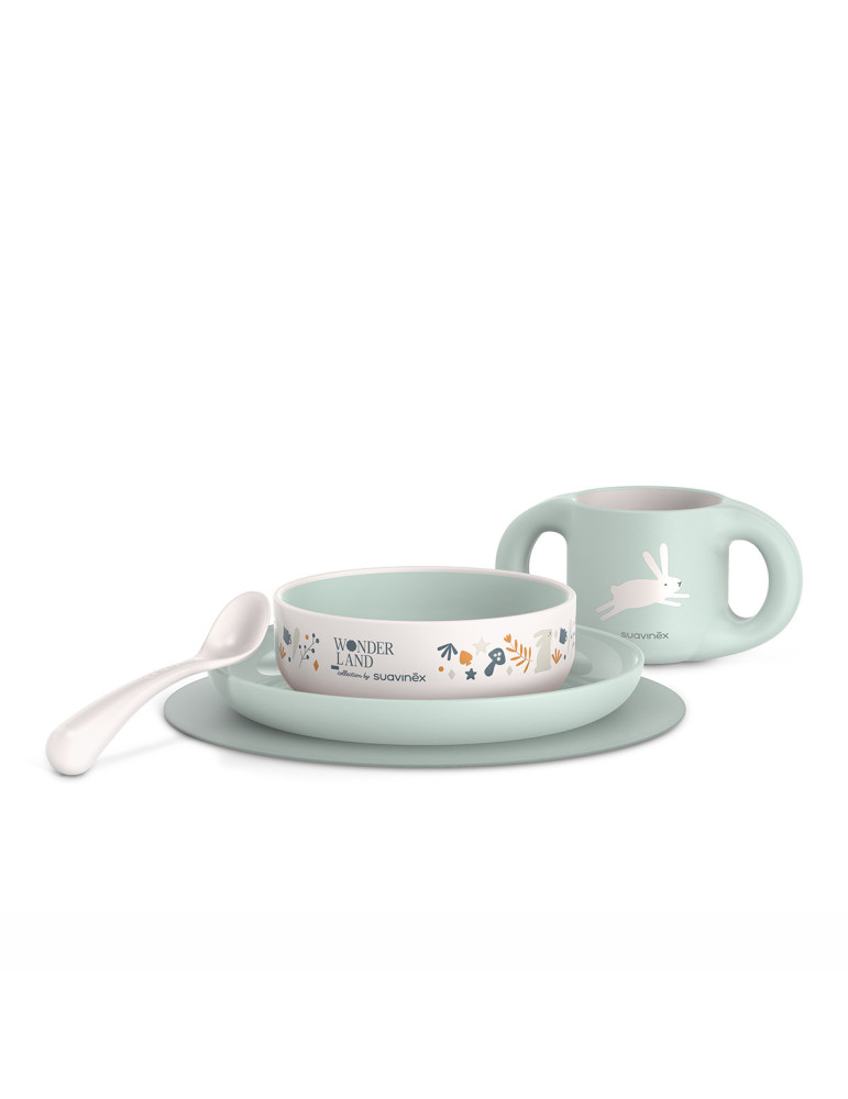 SUAVINEX VAJILLA INFANTIL VERDE PASTEL +6M