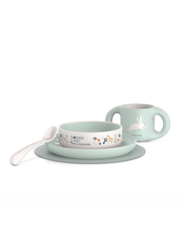 SUAVINEX VAJILLA INFANTIL VERDE PASTEL +6M 2