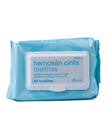 HEMOSAN CINFA TOALLITAS 60 TOALLITAS 2