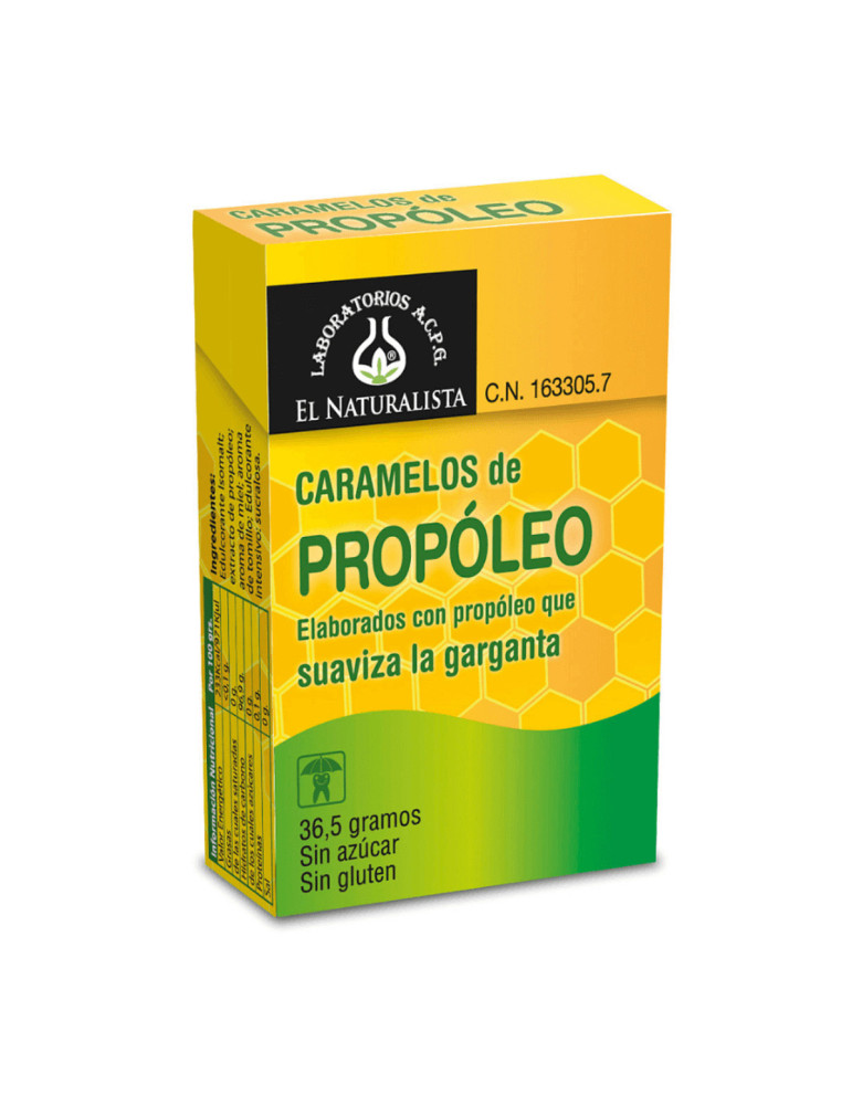 EL NATURALISTA CARAMELOS DE PROPOLEO SIN AZUCAR  40 G