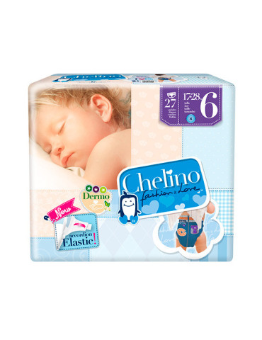 PAÑAL INFANTIL CHELINO FASHION & LOVE T- 6 (17 - 28 KG) 27 PAÑALES 2