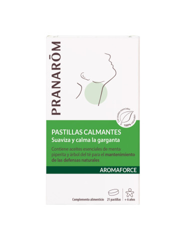 PRANAROM AROMAFORCE PASTILLAS GARGANTA 21 PASTILLAS(TOMILLO) 2