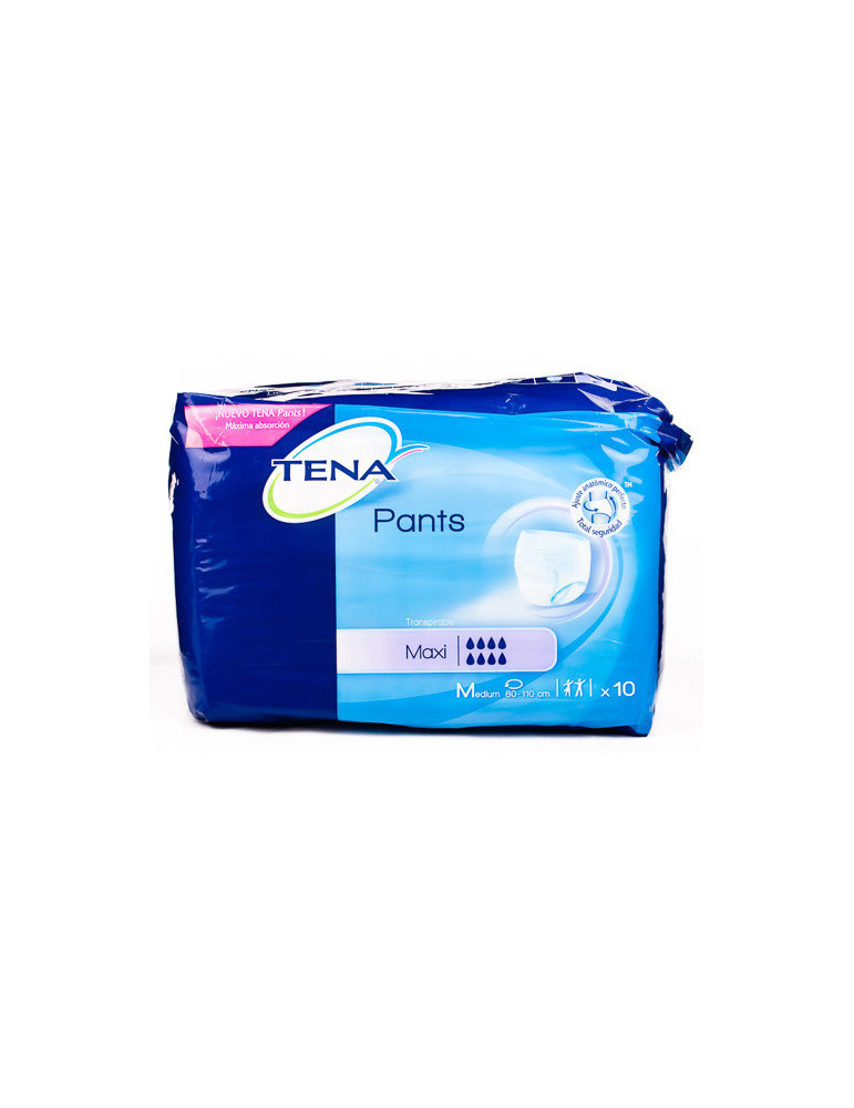 TENA PANTS MAXI MEDIANO 10 UN