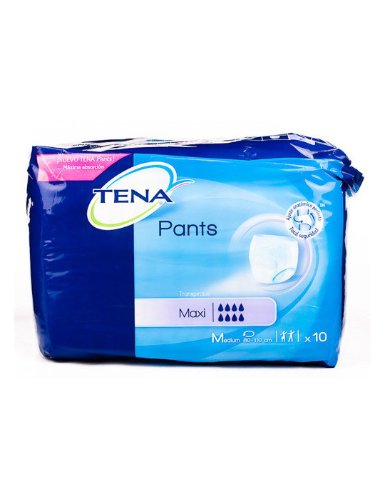 TENA PANTS MAXI MEDIANO 10 UN