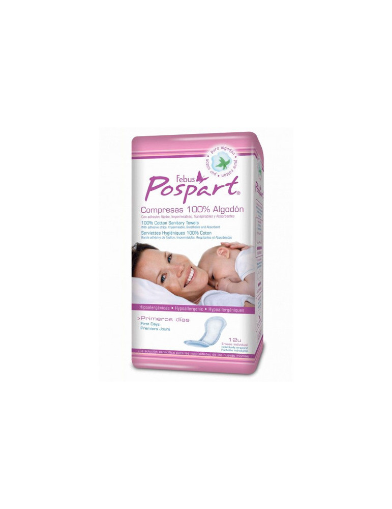 COMPRESAS TOCOLOGICAS INDASEC POSPART PRIMEROS D 12 U