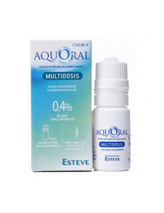 AQUORAL GOTAS OFTALMICAS LUBRICANTES ESTERIL AC MULTIDOSIS 10 ML