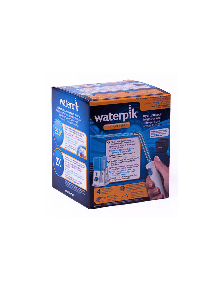 WATERPIK 300 IRRIGADOR TRAVELER/VIAJES CON ADAPTADOR BLANCO