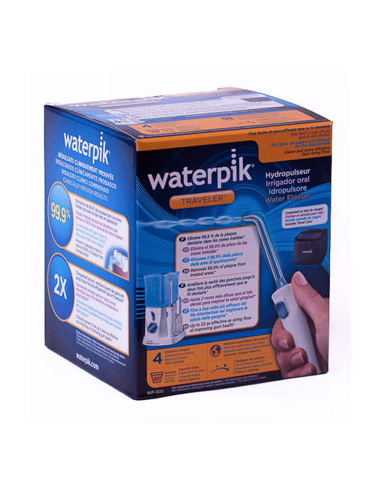 WATERPIK 300 IRRIGADOR TRAVELER/VIAJES CON ADAPTADOR BLANCO