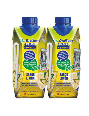 BIORALSUERO PLUS SABOR LIMON 330 ML  2 U 2