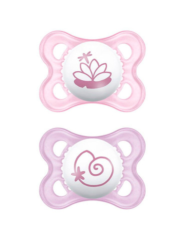 CHUPETE SILICONA MAM ORIGINAL 0-6 M PACK DOBLE ROSA 2