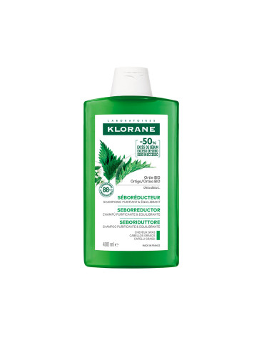 KLORANE CHAMPU ORTIGA CASPA GRASA 400ML