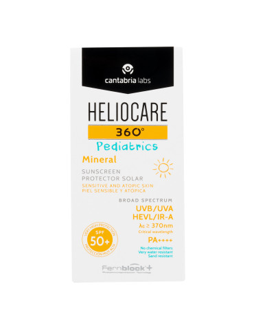 HELIOCARE 360º SPF 50+ PEDIATRICS MINERAL PIEL SENSIBLE Y ATOPICA  50 ML 2