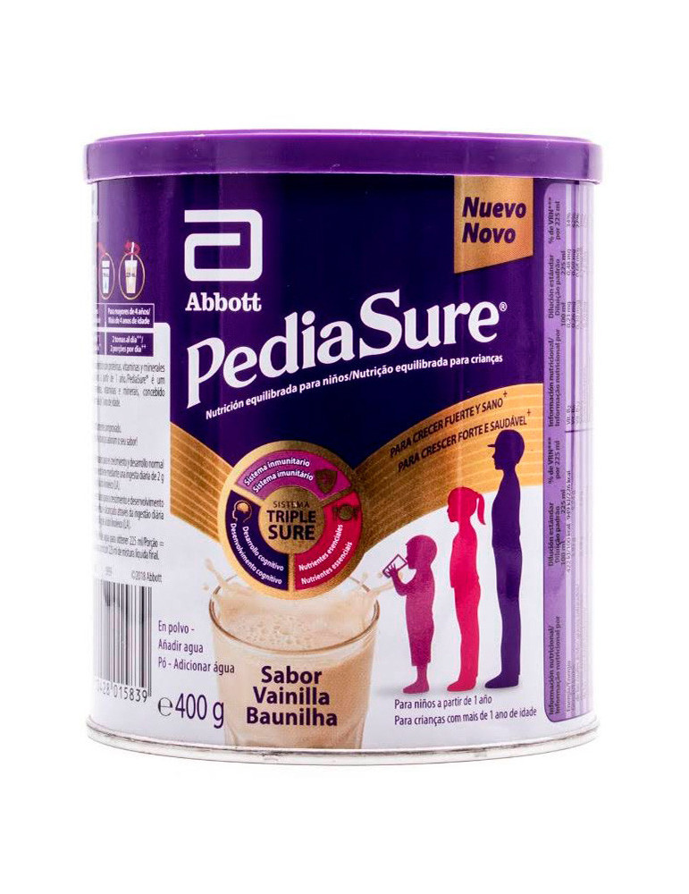 PEDIASURE POLVO LATA 400 G VAINILLA