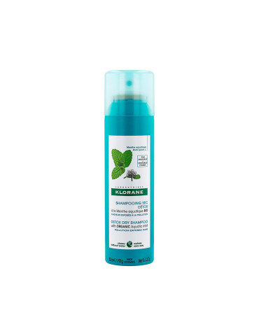 KLORANE CHAMPU SECO DETOX A LA MENTA ACUATICA 1 ENVASE 150 ML 2
