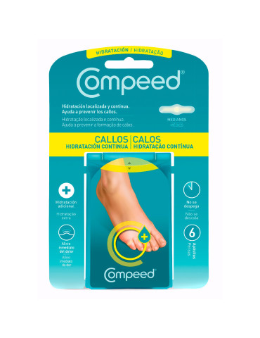 COMPEED CALLOS HIDRATACION CONTINUA 6 UNIDADES 2
