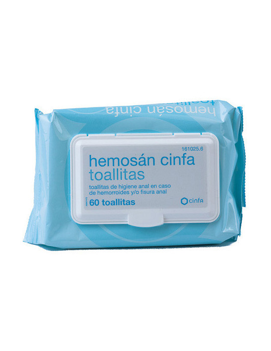 HEMOSAN CINFA TOALLITAS 60 TOALLITAS