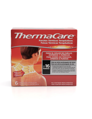 THERMACARE PARCHE TERMICO CUELLO HOMBRO MUÑECA 6 PARCHES 2