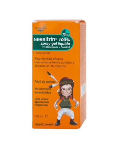 NEOSITRIN 100 % SPRAY ANTIPIOJOS GEL LIQUIDO 100 ML
