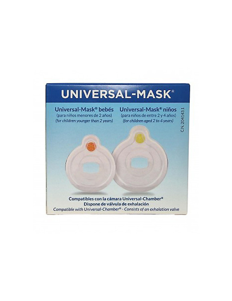 MASCARILLA UNIVERSAL MASK 2 UNIDADES BEBES + NIÑOS
