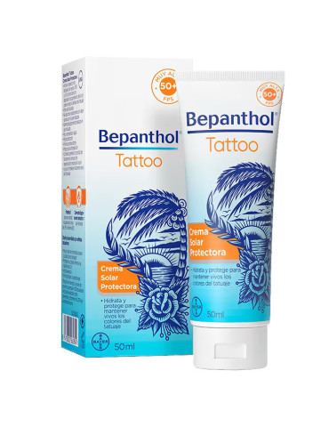 BEPANTHOL TATTOO CREMA SOLAR PROTECTORA SPF 50+ 1 TUBO 50 ML 2