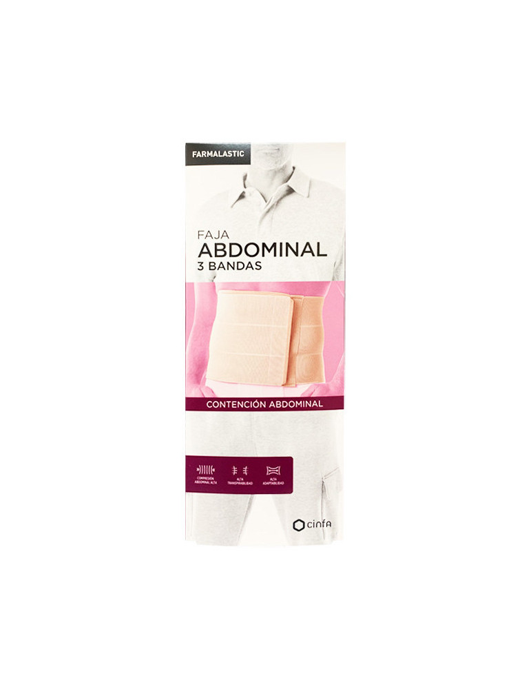 FAJA ABDOMINAL FARMALASTIC 3 BANDAS 1 UNIDAD TALLA PEQUEÑA