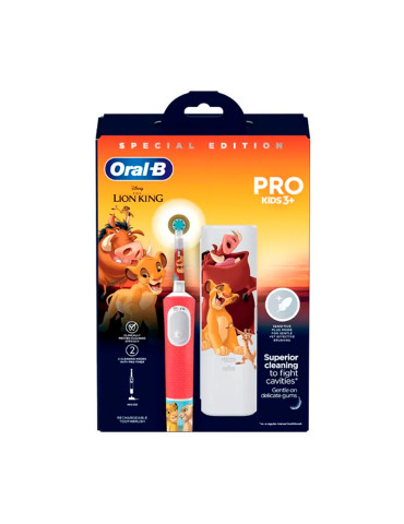 CEPILLO DENTAL ELECTRICO INFANTIL ORAL-B KIDS REY LEON 1 UNIDAD 2