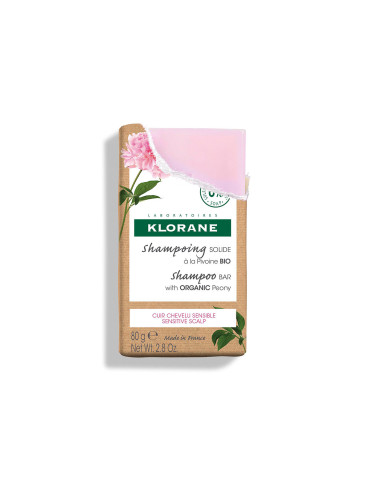 KLORANE CHAMPU SOLIDO A LA PEONIA BIO 1 PASTILLA 80 G 2