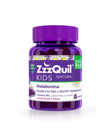 ZZZQUIL NATURA KIDS 30 GUMMIES SABOR FRUTOS DEL BOSQUE 2