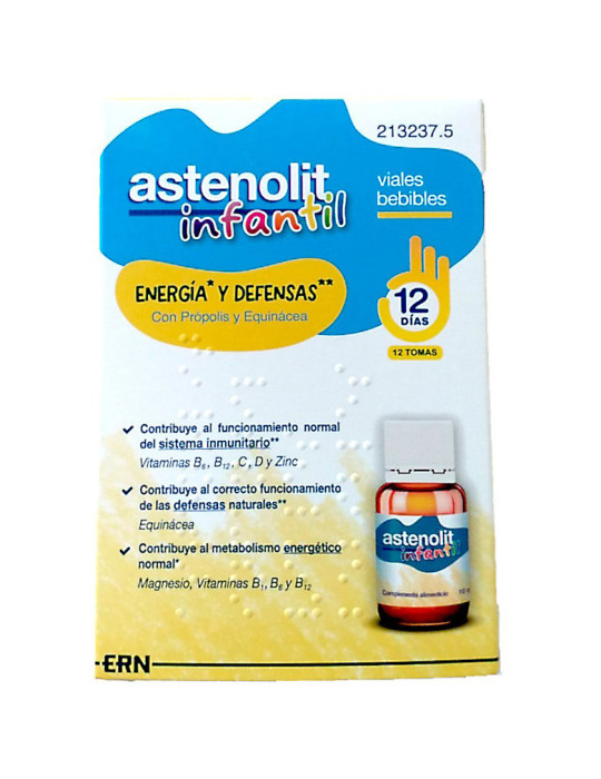 ASTENOLIT INFANTIL 12 VIALES 10 ML