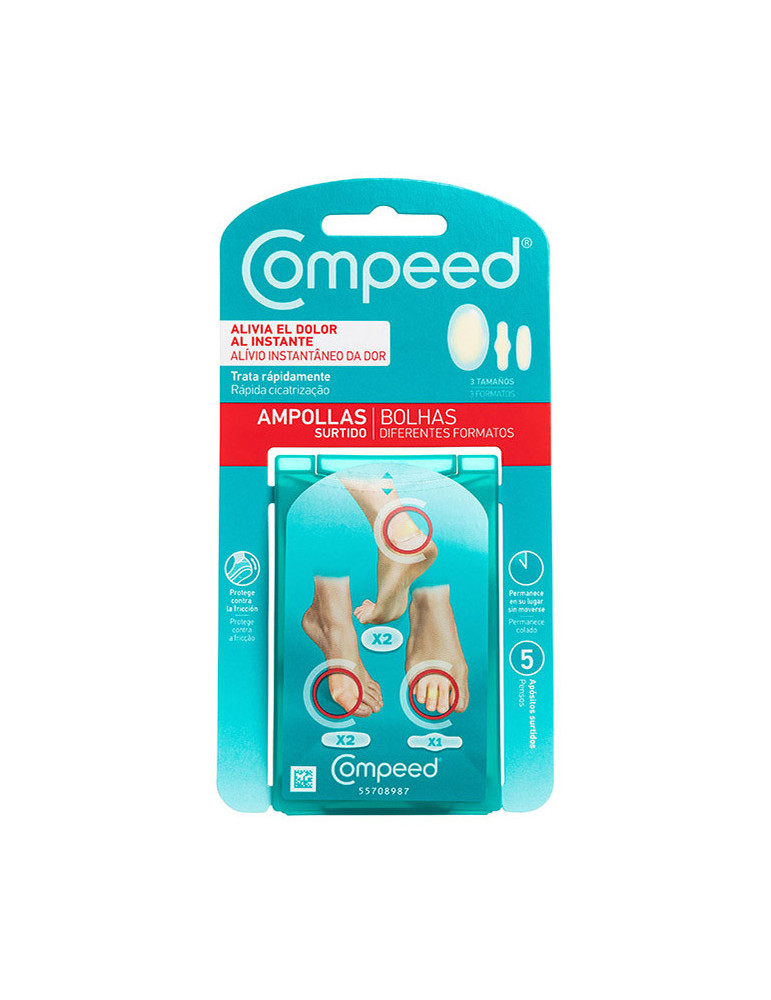 COMPEED AMPOLLAS HIDROCOLOIDE SURTIDO 5 U