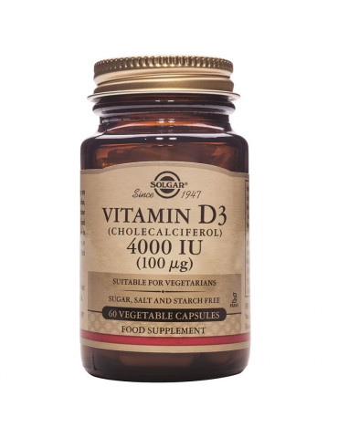 SOLGAR VITAMINA D3 4000 UI 60 CÁPSULAS 2