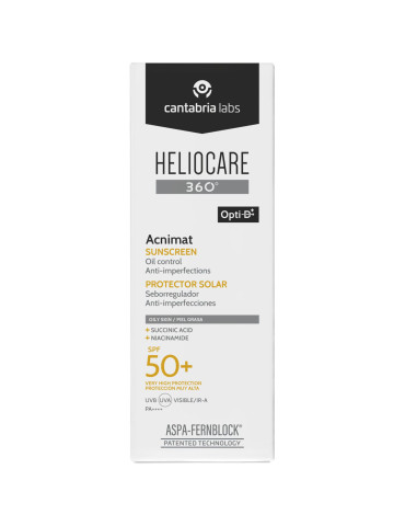 HELIOCARE 360º SPF 50+ ACNIMAT PROTECTOR SOLAR 1 ENVASE 50 ML 2