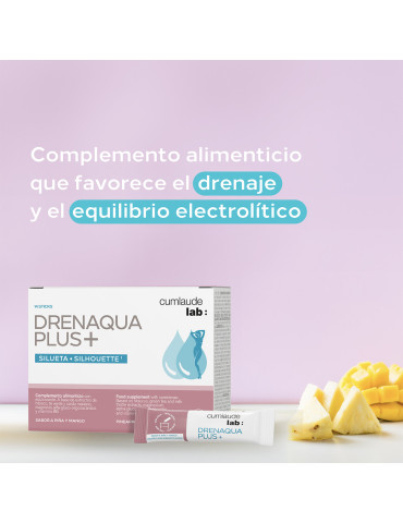 CUMLAUDE LAB: DRENAQUA PLUS+ 14 STICKS 2,88 G SABOR PIÑA Y MANGO 2
