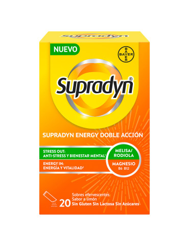 SUPRADYN ENERGY DOBLE ACCION 20 SOBRES EFERVESCENTES 2
