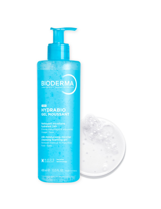 HYDRABIO GEL MOUSSANT BIODERMA 1 ENVASE 400 ML
