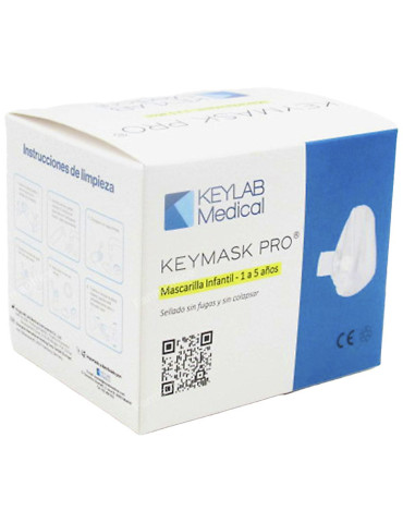 MASCARILLA INHALACION KEYMASK PRO INFANTIL 1 A 5 AÑOS  1 UNIDAD TALLA M 2