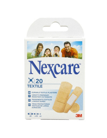 NEXCARE TEXTIL 20 TIRAS SURTIDAS 2